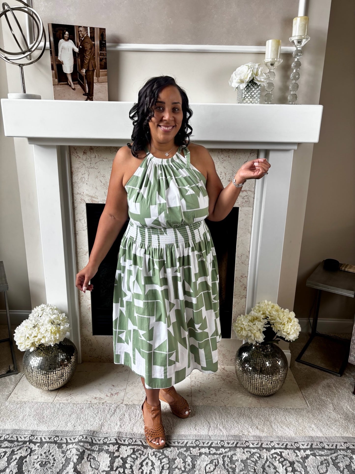 Green Mix Dress