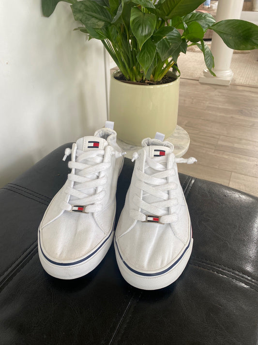 White Tommy Hilfiger Slip On Shoes