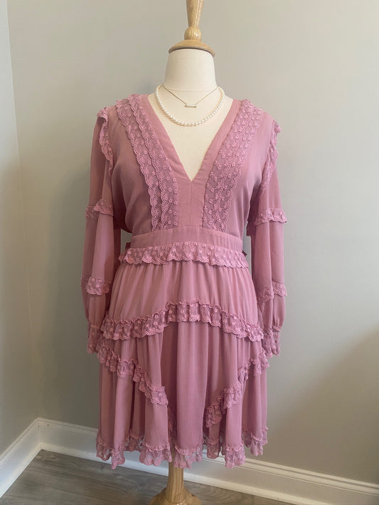 Pink Laced Dress